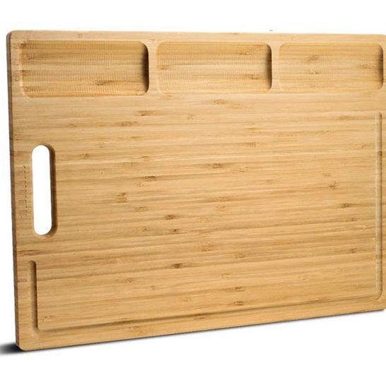 Bamboo Board with Cutlery Set