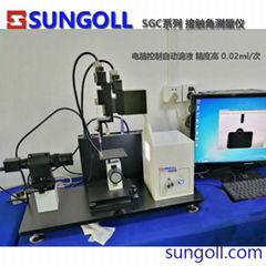 Contact angle measuring instrument