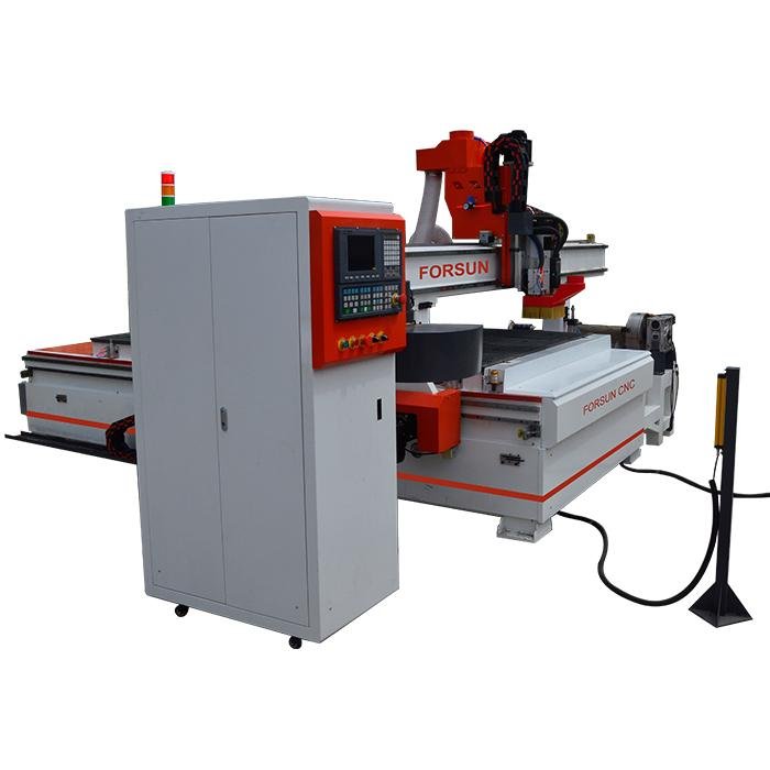 ATC CNC Wood Router Machine With Wood Duo Aggregate 4