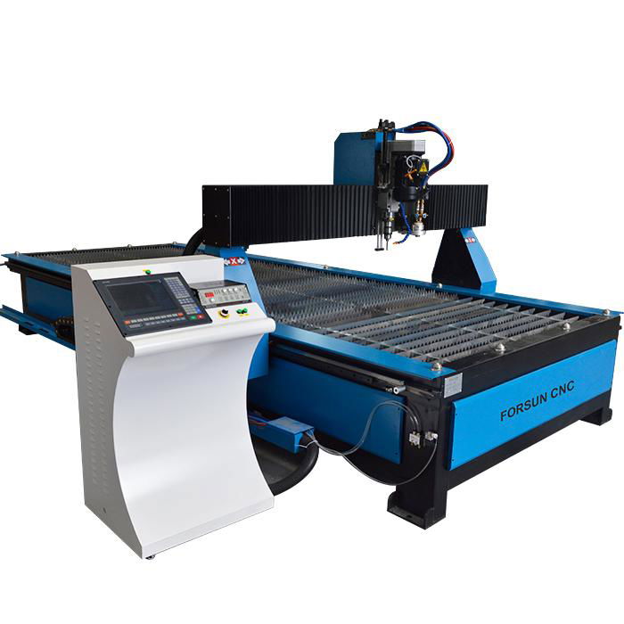 CNC Plasma Drilling & Cutting Machine with Flame Torch 4