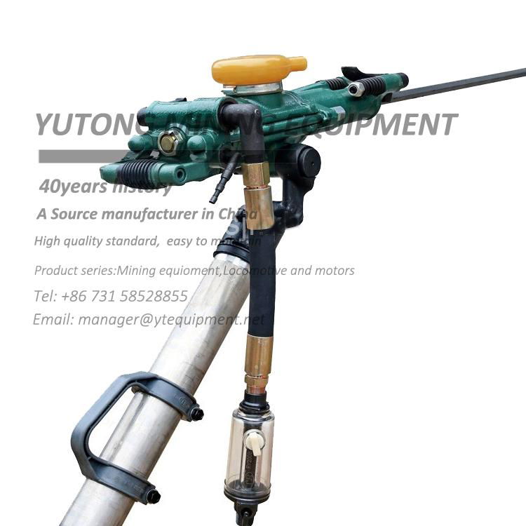 Rock Drill for Tunnel Construction with Air Leg 2