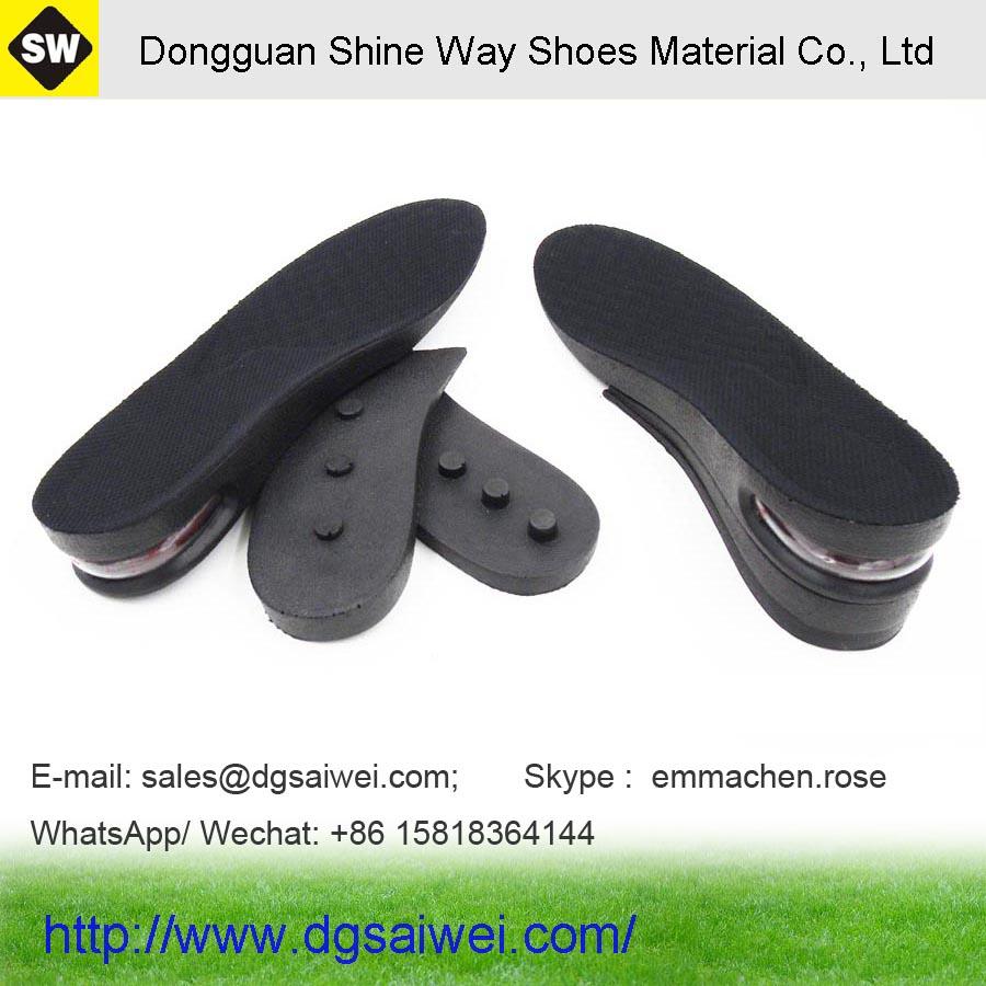 3 layers height increasing insoles with air cushion 6cm, height insole