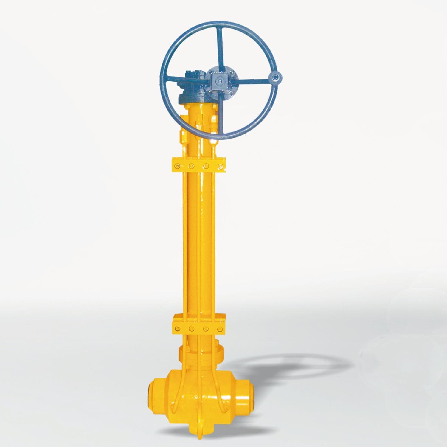 DN50-500mm WCB Worm Gear Gas Fixed Ball Valve Welding Connection 4