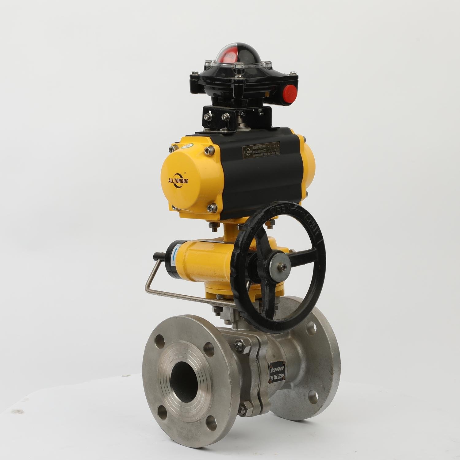 DN15-DN200 Fange Ends Pneumatic Floating Ball Valve for Gas 2