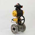 DN15-DN200 Fange Ends Pneumatic Floating Ball Valve for Gas