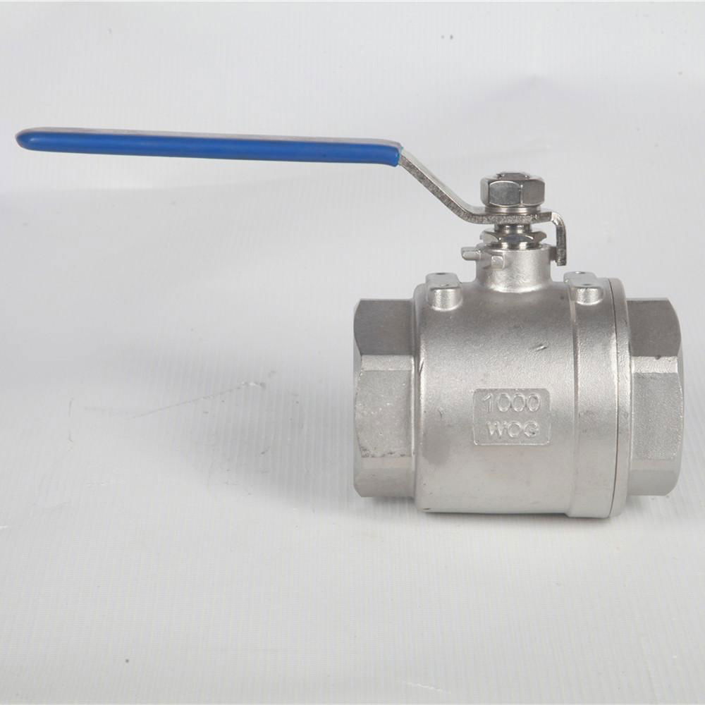 DN10-DN50 1000G Stainless Steel Thread Screw Ball Valve for Water Gas Oil 3