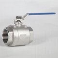 DN10-DN50 1000G Stainless Steel Thread Screw Ball Valve for Water Gas Oil
