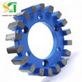 Diamond CNC profiling wheel and stubbing wheel for stone tile grinding