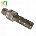 Diamond finger bit for stone tile milling and profiling 4