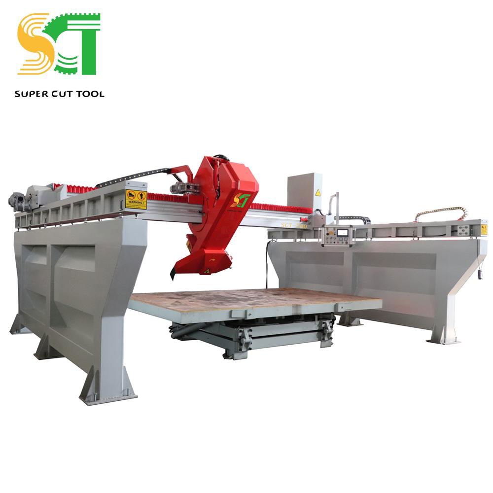 4/5 axis laser bridge saw machine for granite&marble&sandstone&limestone cutting 4