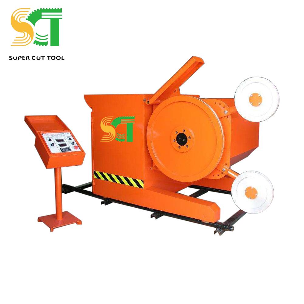 wire saw machine for stone quarrying and squaring