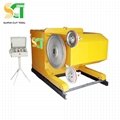 wire saw machine for stone quarrying and squaring