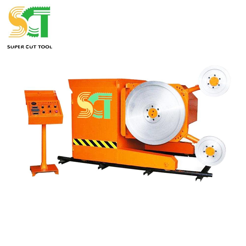 wire saw machine for stone quarrying and squaring 4