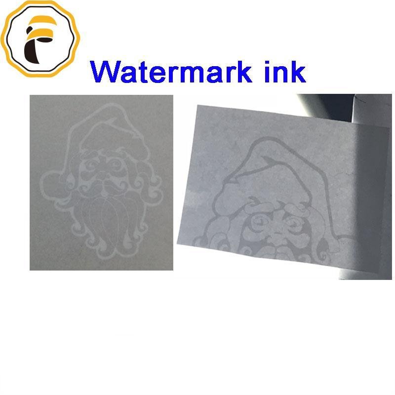 Watermark ink for screen printing of white color