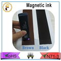 Magnetic ink for offset printing