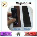 Magnetic ink for offset printing 