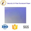 Security paper customizable UV invisible fiber anti-counterfeiting paper 