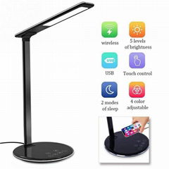 5W Smart LED Desklamp with Qi Wireless