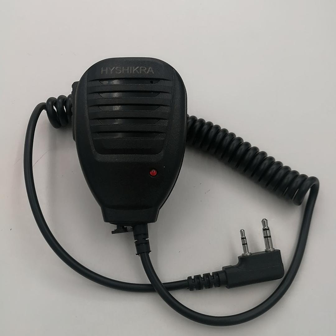 HYSHIKRA Speaker Mic For Baofeng Kenwood 2PIN Radio 
