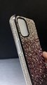 iPhone11 12 Diamond luxury case Gradient color shine stone crystal accessory