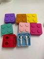 Toy block-shaped earphone winder storage collect case