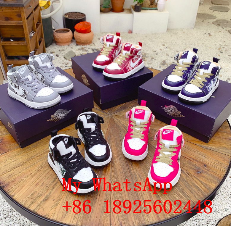 Wholesale      kids shoes      add wool kids sneakers top 1:1 quality 