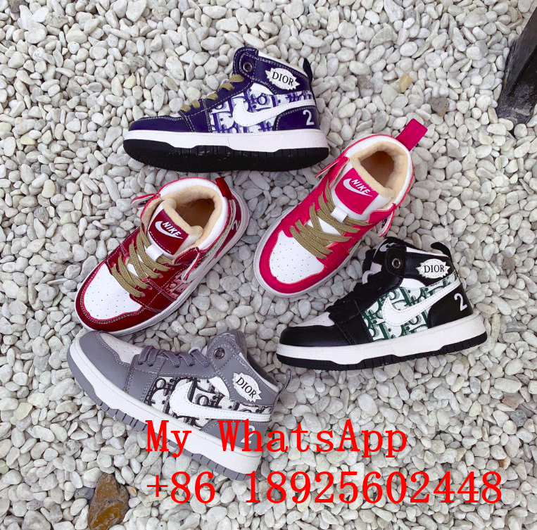 Wholesale      kids shoes      add wool kids sneakers top 1:1 quality  2