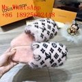 Wholesale top1:1 Louis Vuitton add wool slippers LV causal shoes high quality 