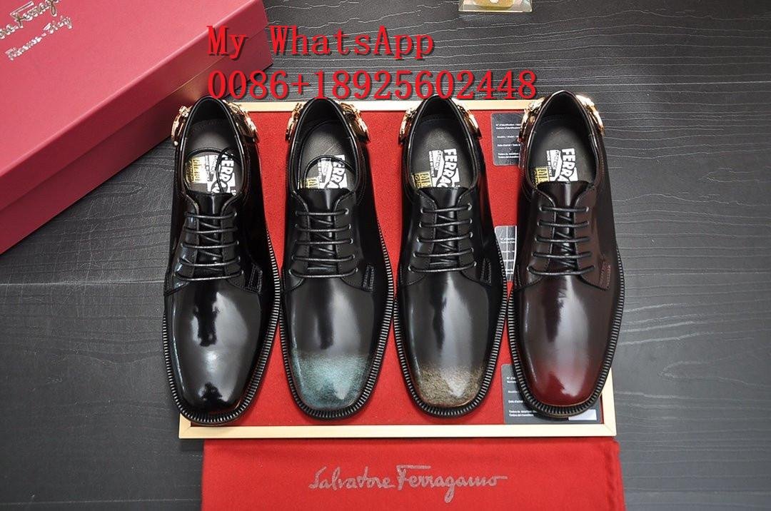 Wholesale top AAA men's Ferragam leather shoes Ferragam shoes high quality  2