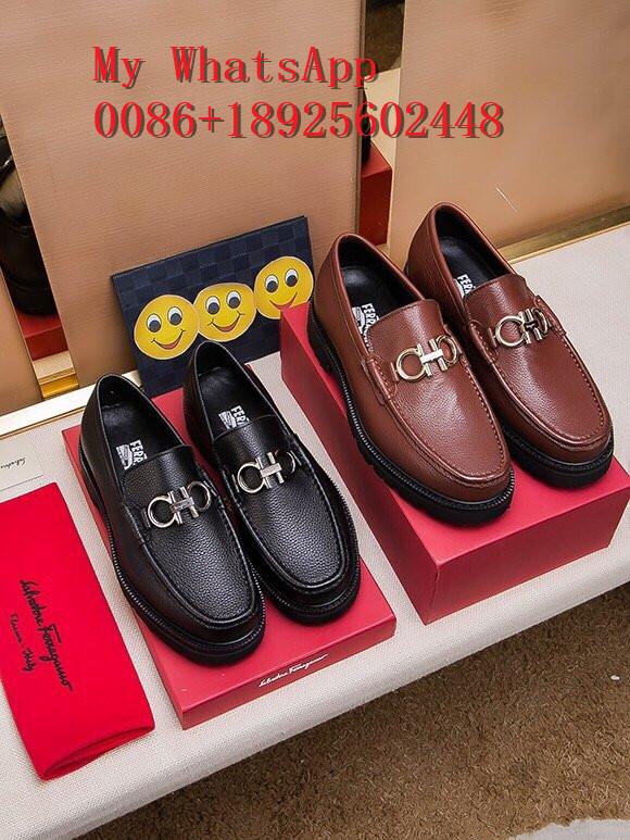 Wholesale top AAA men's Ferragam leather shoes Ferragam shoes high quality  4