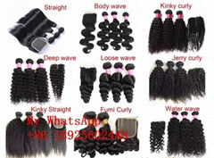 Wholesale 100% HUMAN hair top quality bundles&lace lowest price