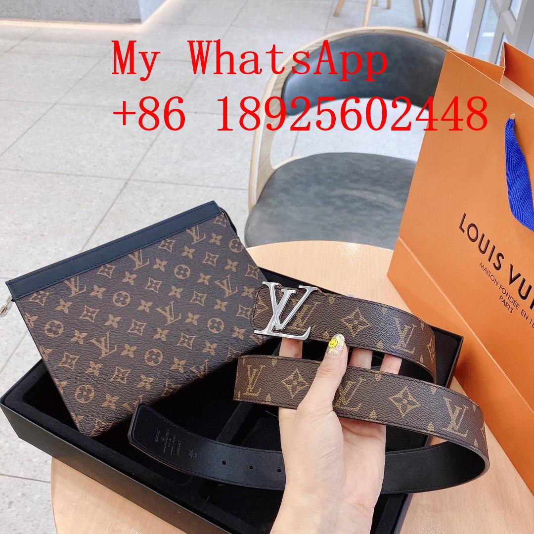 Wholesale 2021 newest TOP1:1     andbags Leather men's Bag and belt suit 