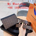 Wholesale 2021 newest TOP1:1     andbags Leather men's Bag and belt suit  1