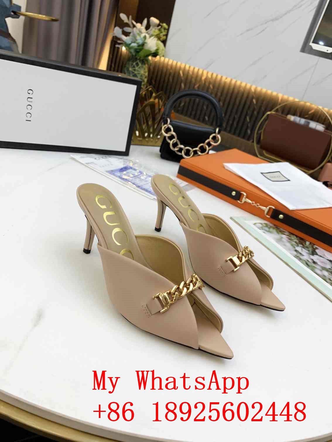 Wholesale 2021 newests GG slippers GG high heeled sandals  best price 3