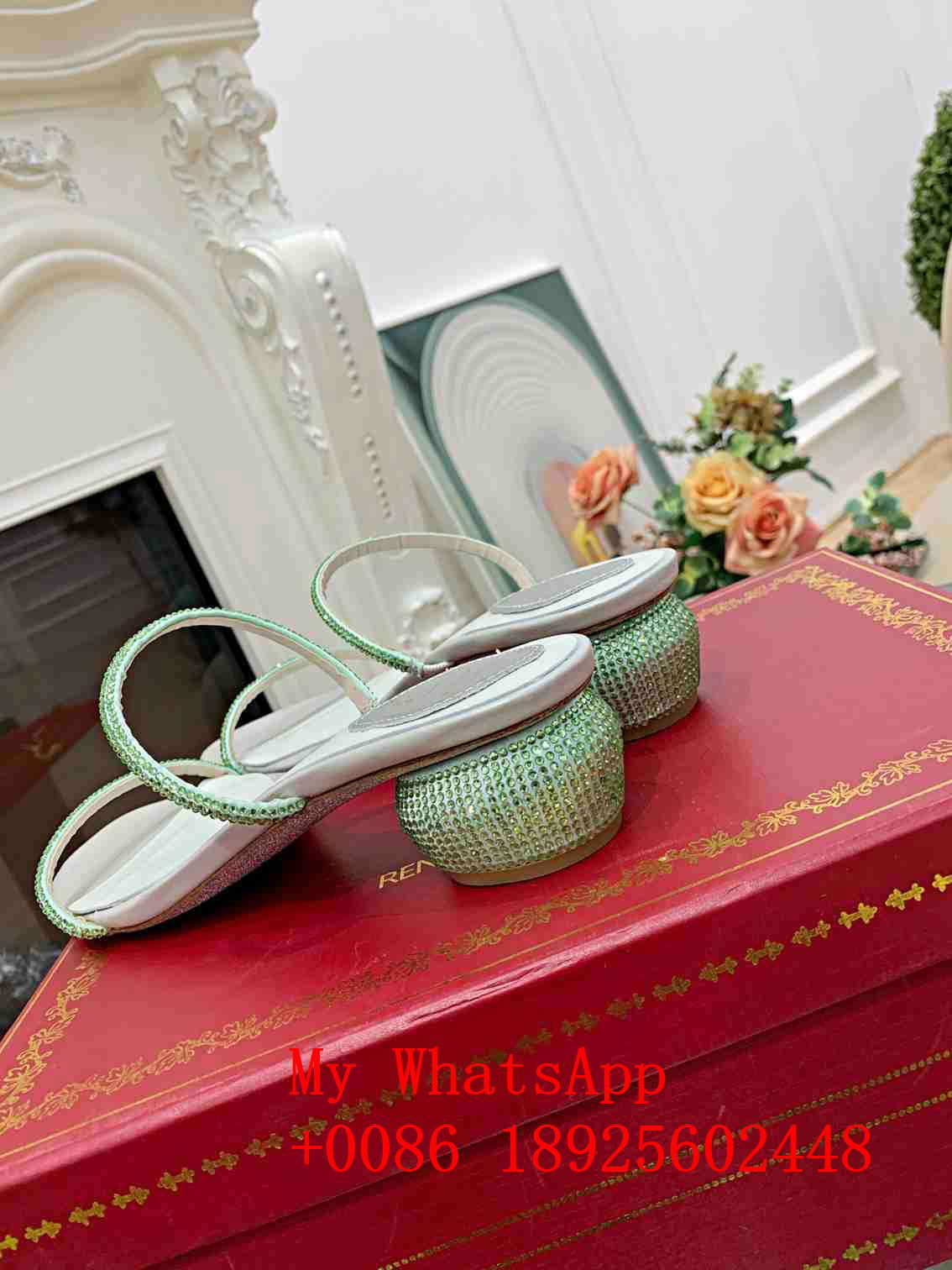 Wholesale 2021 RENE CAOVILLA slippers  RC falt sandals high quality best price 5