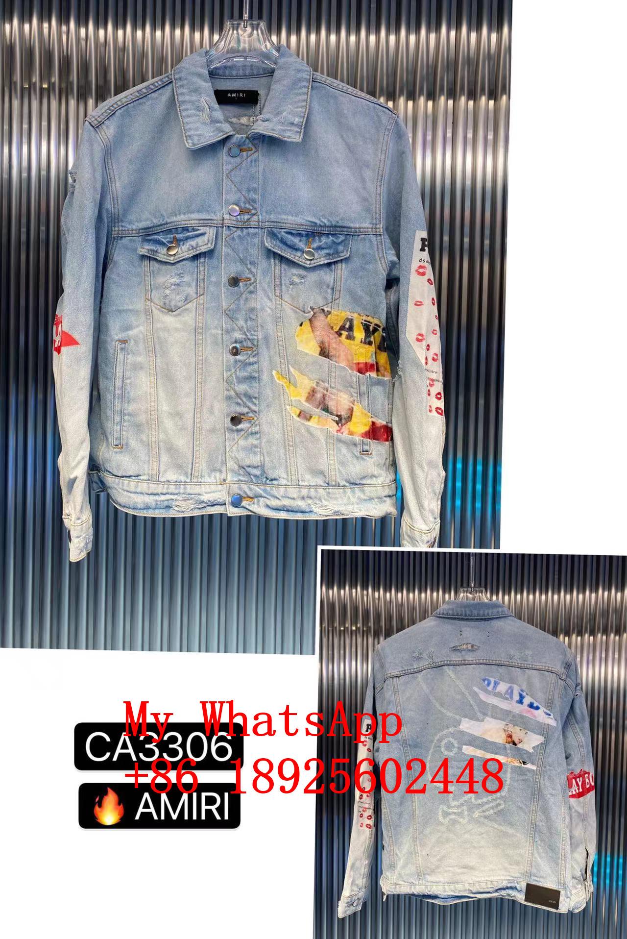 Wholesale 2021 Newest Amiri jean jacket  Amiri sweater best quality  2