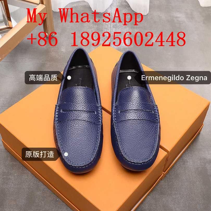  Wholesale 2021 newest men's Ermenegildo Zegna leather shoes Zenga high quality 2