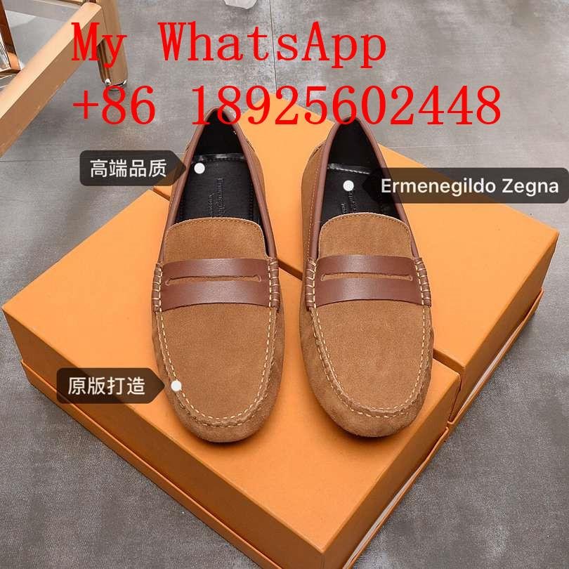  Wholesale 2021 newest men's Ermenegildo Zegna leather shoes Zenga high quality 5