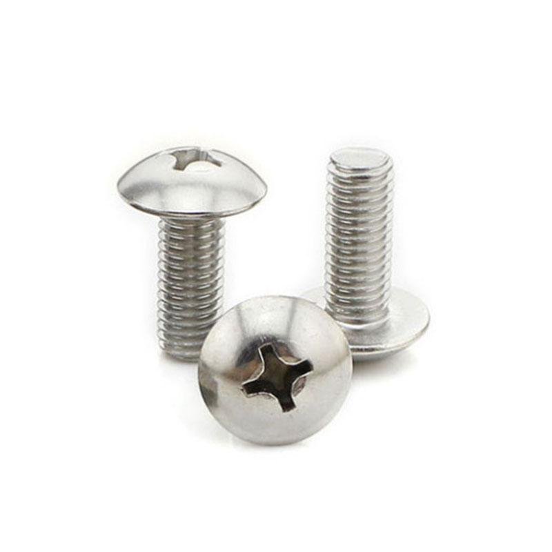 304 stainless steel cross groove large flat head machine screw bolt m5|m6| M8 mu 3