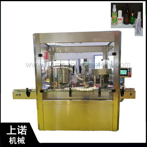 Automatic disinfection alcohol bottle spray filling machine 2