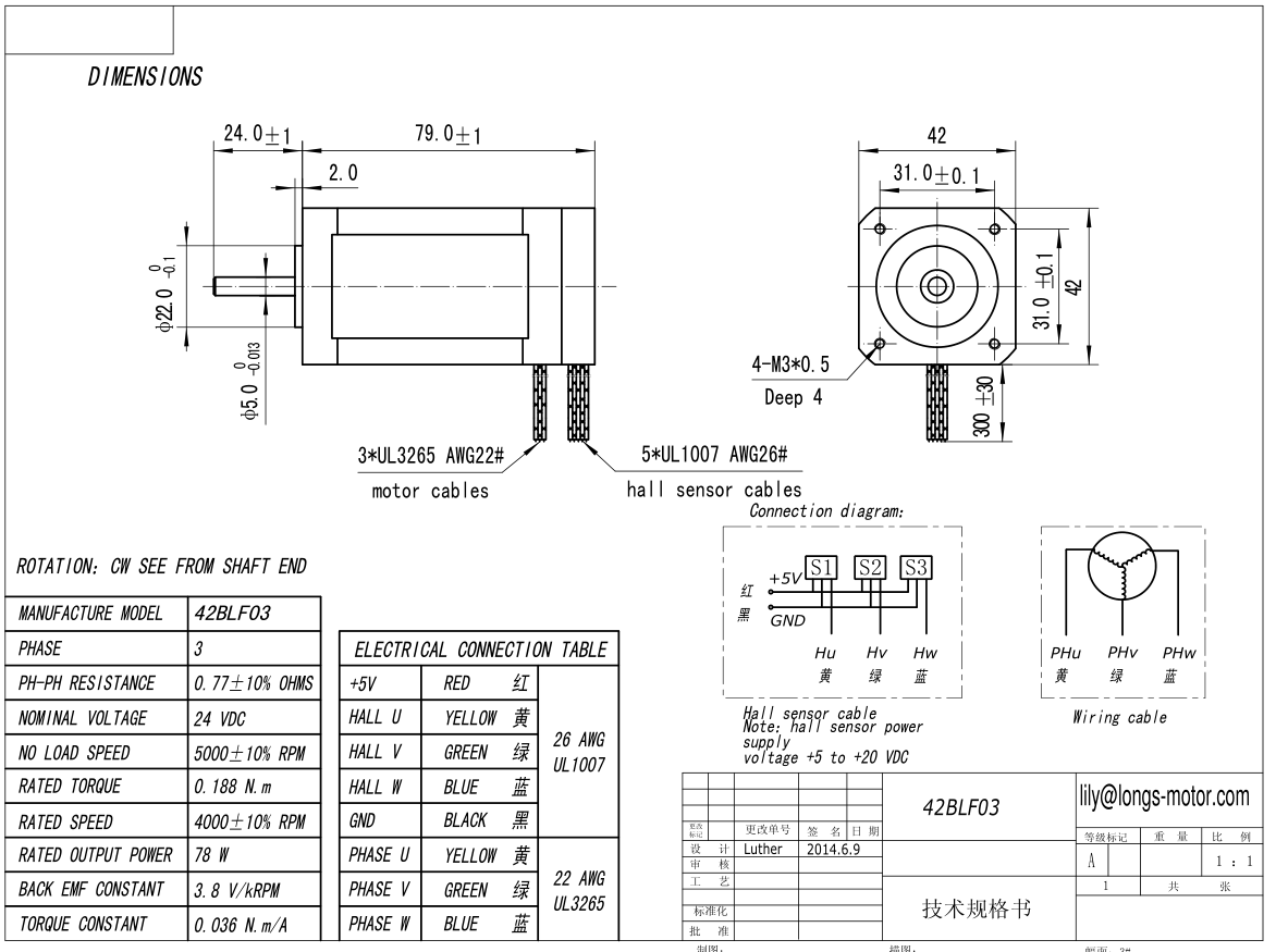 longsmotor 42blf03 78w 24v motor 3