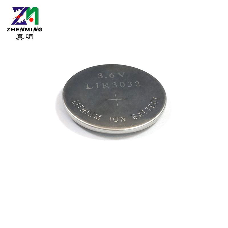 LIR3032扣式锂电池生产3.6V可充电纽扣电池加工定制 4