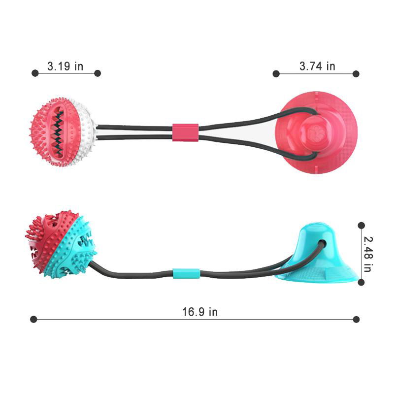 Upgraded Pet Molar Bite Chew Aggressive Chewers Pet Ball Toy 3