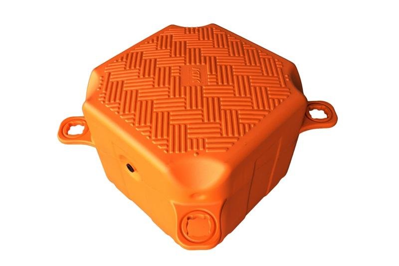 Float-orange Dock Cubes     blow molding products supplier   2