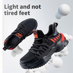 safety shoes with steel toe flyknit upper fashion