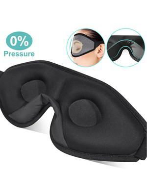  Breathable 3D Hidden Nose Eyeshade Sleeping Eye Mask Portable Travel Sleep mask 2