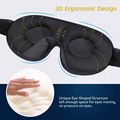 Adjustable washable 100% blocking light 3D memory foam sleep mask sleeping masks 1