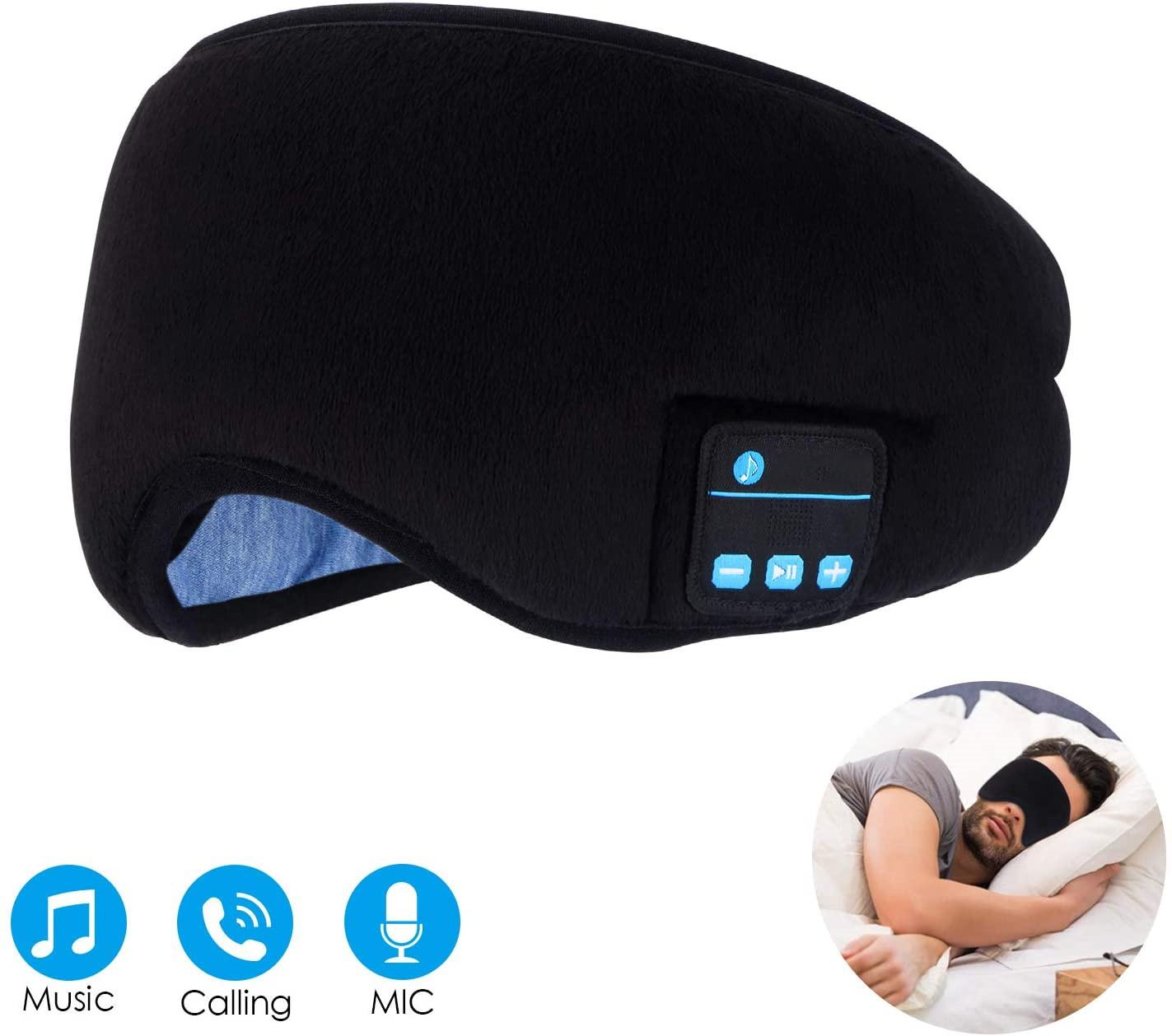 Best Headphones for Sleeping with bluetooth wireless 5.0 eye mask