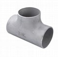 Factory supply Stainless steel butt weld Tee pipe fittings  1