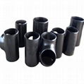 High quality cold forming forged pipe fitting Carbon steel equal diameter tee 2